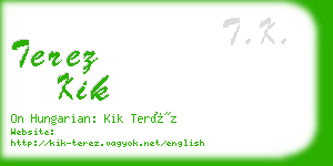 terez kik business card